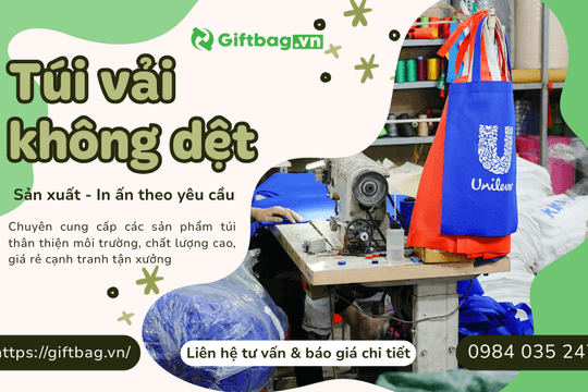 Túi Vải Giftbag - Sản Xuất & In Túi Vải Không Dệt Giá Rẻ, Chất Lượng