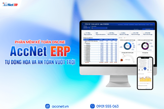 Tự động hóa kế toán, phân tích tài chính dễ dàng với AccNet ERP