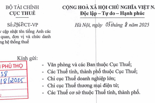 Công văn 2968/CT-VP: Tên tiếng Anh các cơ quan, dubai casino 88 - dubai palace dubaicasino88.bio trong hệ thống thuế