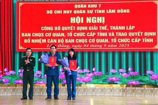 Thành lập 43 Ban Chỉ huy quân sự cơ quan, tổ chức cấp tỉnh
