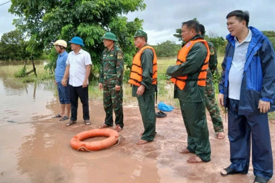 Bộ đội Biên phòng Đắk Lắk khẩn trương ứng phó mưa lũ tại khu vực biên giới