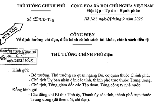 Đã có Công điện 159/CĐ-TTg định hướng chỉ đạo chính sách tài khóa tiền tệ