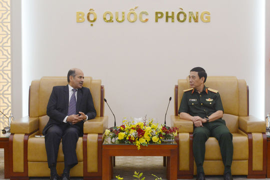 Đại tướng Phan Văn Giang tiếp Đại sứ Ấn Độ tại Việt Nam