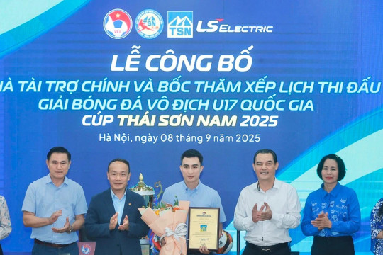 Thái Sơn Nam đồng hành cùng Vòng Chung kết Giải Vô địch U17 Quốc gia 2025