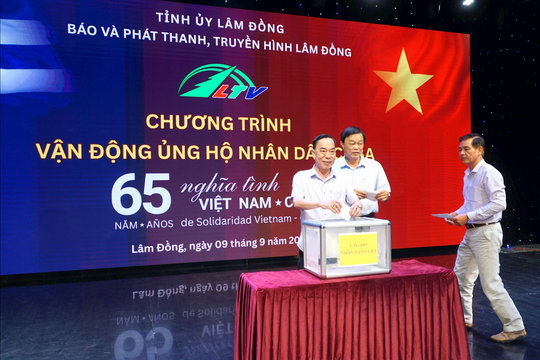 Báo và Phát thanh, Truyền hình Lâm Đồng phát động đóng góp ủng hộ Nhân dân Cuba