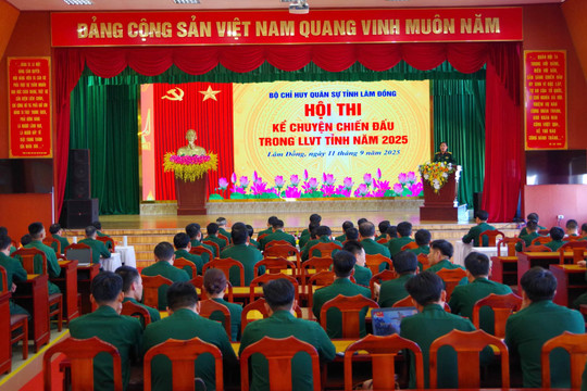 Bộ Chỉ huy Quân sự Lâm Đồng tổ chức Hội thi Kể chuyện chiến đấu