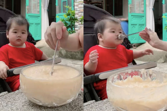 Clip em bé 1 tuổi ăn khỏe như Thánh Gióng thu hút 10 triệu lượt xem