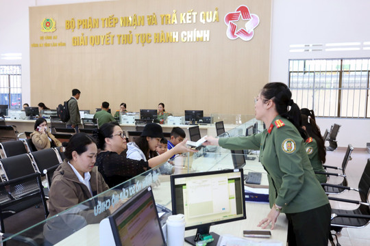Công an Lâm Đồng chuyển mình với nền hành chính hiện đại
