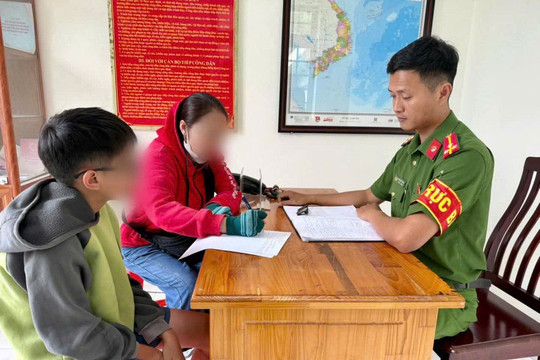 Công an Phường 2 Bảo Lộc kịp thời hỗ trợ tìm kiếm trẻ lạc