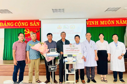 Bệnh viện II Lâm Đồng tiếp nhận tài trợ trang thiết bị y tế