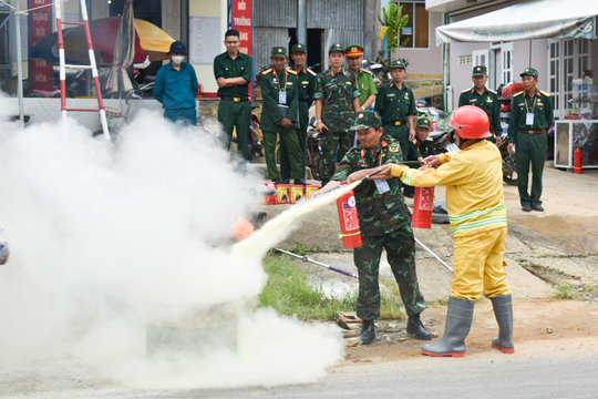 Mô hình phòng cháy, chữa cháy thiết thực ở D’ran