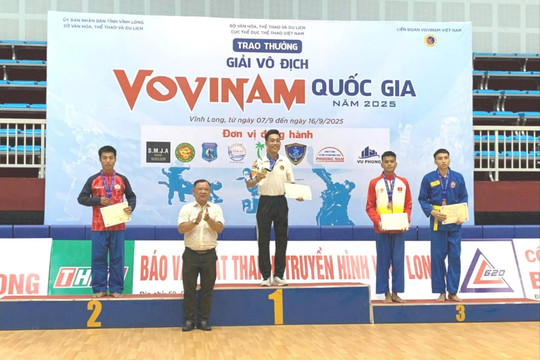 Lâm Đồng giành được 7 huy chương tại Giải vô địch Vovinam quốc gia 2025