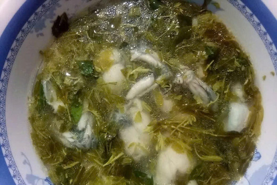 Ếch trong bữa cơm quê