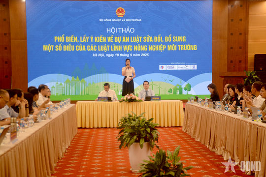 Lấy ý kiến sửa đổi, bổ sung một số điều của các luật lĩnh vực nông nghiệp môi trường
