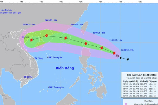 Bão Ragasa, giật cấp 16, hướng vào Biển Đông