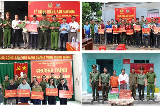 Công an Lâm Đồng chung tay, góp sức xóa nhà tạm, nhà dột nát