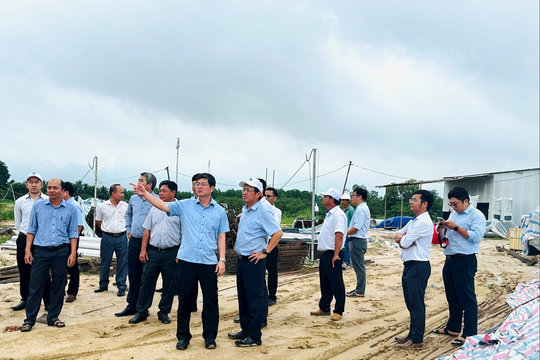 Phó Chủ tịch UBND tỉnh Nguyễn Hồng Hải khảo sát thực địa Khu công nghiệp Tân Đức