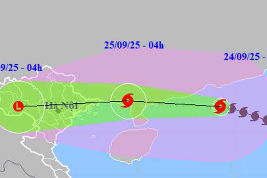 Tin siêu bão số 9 Ragasa mới nhất: Giật trên cấp 17, cách Quảng Ninh 650km