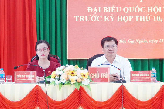 Đoàn ĐBQH tỉnh Lâm Đồng tiếp xúc cử tri phường Bắc Gia Nghĩa