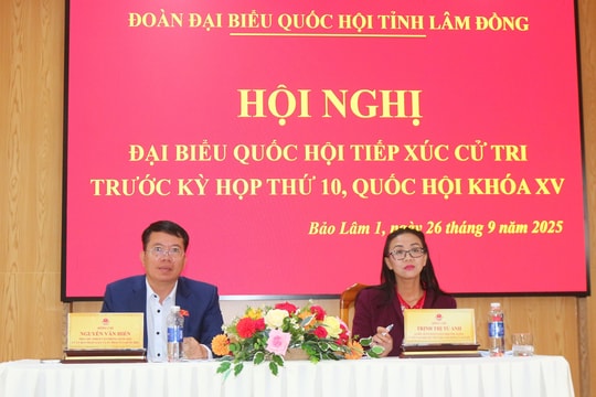 Đại biểu Quốc hội tỉnh Lâm Đồng tiếp xúc cử tri tại Bảo Lâm 1