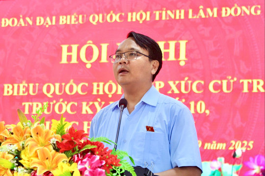 Phó Bí thư Tỉnh ủy Lâm Đồng Đặng Hồng Sỹ tiếp xúc cử tri phường Phước Hội