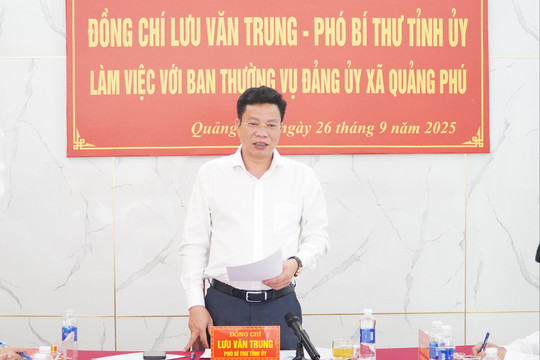 Quảng Phú chủ động kiện toàn bộ máy để nâng cao hiệu quả hoạt động