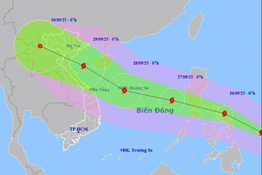Bão Bualoi - Bão số 10 mạnh cấp 12-13, giật Cấp 16 hướng vào Bắc Bộ - Bắc Trung Bộ