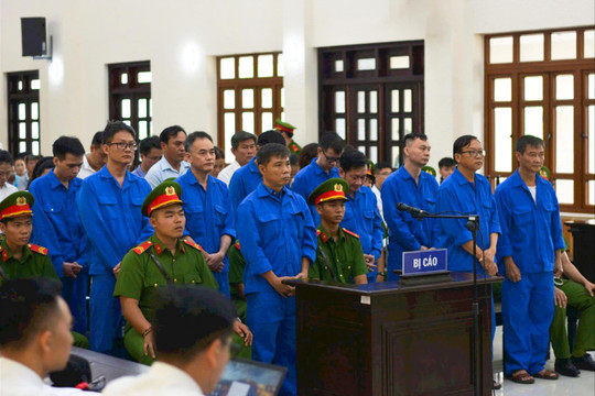 Các bị cáo trong vụ án liên quan đến tập đoàn Tuấn Ân lãnh án