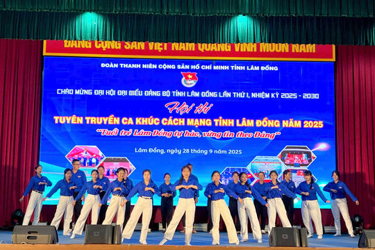 Tuổi trẻ Lâm Đồng hòa vang giai điệu cách mạng
