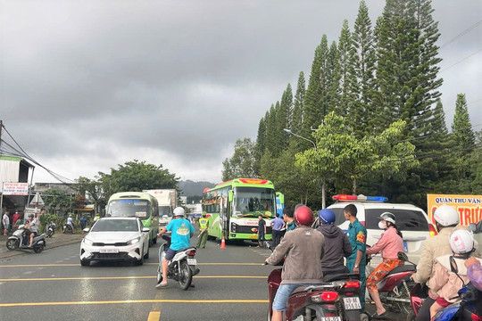 Tai nạn giao thông trên Quốc lộ 20, 1 người tử vong