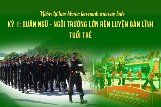 Niềm tự hào khoác lên mình màu áo lính