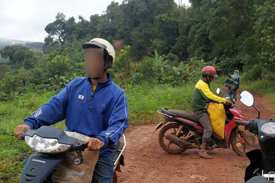 Ngăn chặn nhóm người vào rừng khu vực biên giới khai thác trầm hương