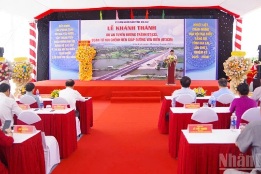 Gia Lai khánh thành tuyến đường tránh ĐT.633 tạo động lực mới cho phát triển vùng ven biển