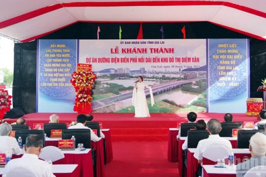 Khánh thành tuyến đường Điện Biên Phủ nối dài đến khu đô thị Diêm Vân tại Gia Lai