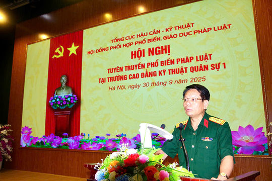 Kiểm tra phổ biến, giáo dục pháp luật và thực hiện Đề án 1371 tại Trường Cao đẳng Kỹ thuật Quân sự 1