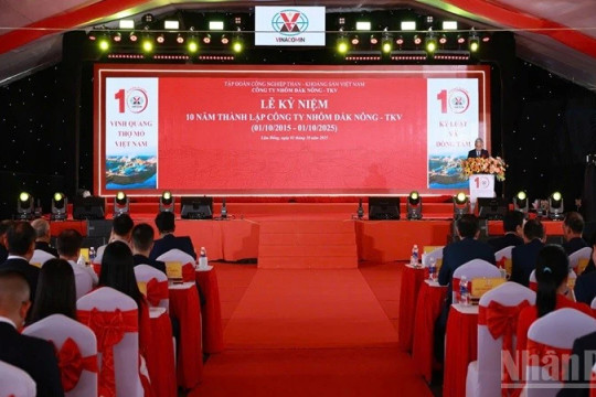 Công ty Nhôm Đắk Nông-TKV kỷ niệm 10 năm thành lập