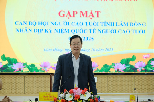 MTTQ Lâm Đồng gặp mặt cán bộ Hội Người cao tuổi nhân dịp 1/10