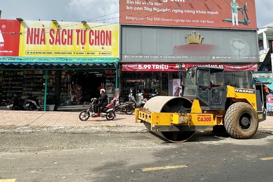Sửa chữa đường Huỳnh Thúc Kháng sau phản ánh báo chí