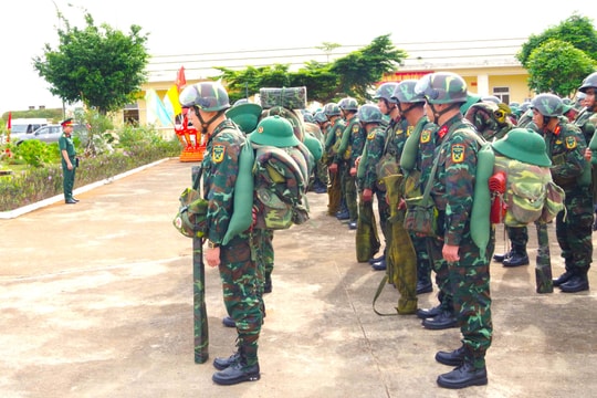 Kiểm tra nhiệm vụ quân sự, quốc phòng tại Ban Chỉ huy PTKV 2 - Đông Gia Nghĩa