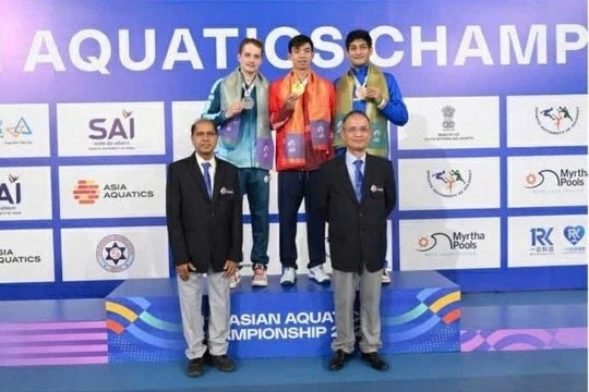 Nguyễn Huy Hoàng lần thứ hai đoạt Huy chương Vàng bơi châu Á