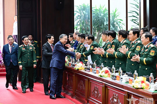 Tổng Bí thư Tô Lâm dự, chỉ đạo ngày làm việc thứ ba Đại hội đại biểu Đảng bộ Quân đội lần thứ XII