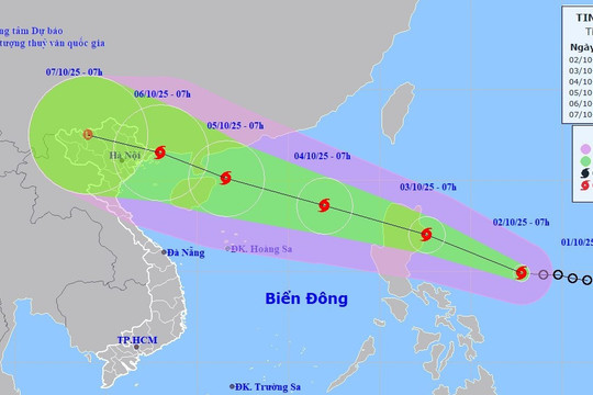 CẬP NHẬT: Bão MATMO sẽ đi vào Biển Đông trở thành cơn bão BÃO SỐ 11, giật CẤP 15 và tiếp tục mạnh thêm