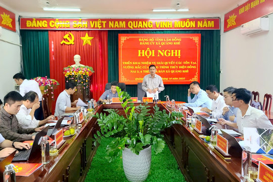 Giải quyết tồn tại, vướng mắc liên quan đến Dự án thủy điện Đồng Nai 3, 4
