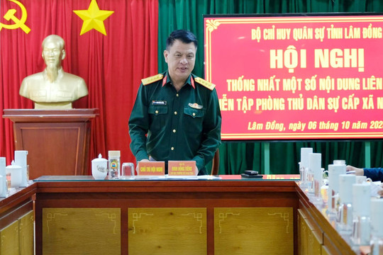 Lâm Đồng chuẩn bị chu đáo cho diễn tập phòng thủ dân sự cấp xã năm 2025