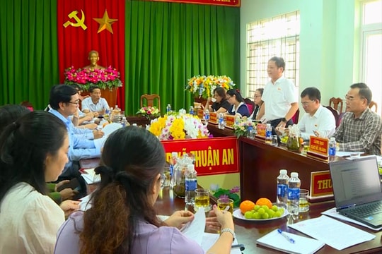 Đoàn ĐBQH Lâm Đồng khảo sát mô hình chính quyền hai cấp tại Thuận An