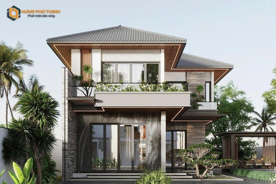Biệt thự mái Nhật hiện đại tại Lâm Đồng – Không gian sống lý tưởng giữa thiên nhiên xanh mát