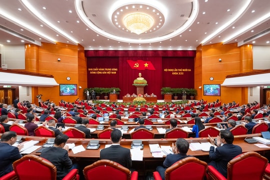 Thông cáo báo chí về ngày làm việc thứ hai Hội nghị Trung ương 13 khoá XIII