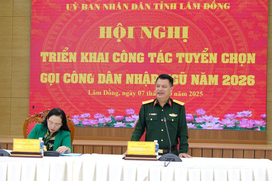 Triển khai công tác tuyển chọn, gọi công dân nhập ngũ năm 2026