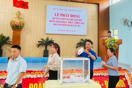 Các địa phương ở Lâm Đồng chung tay ủng hộ đồng bào vùng bão lũ