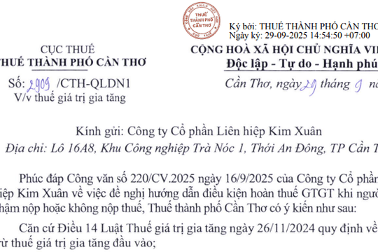 Công văn 2909: Hướng dẫn mới về hoàn thuế GTGT khi người bán chậm nộp hoặc không nộp thuế